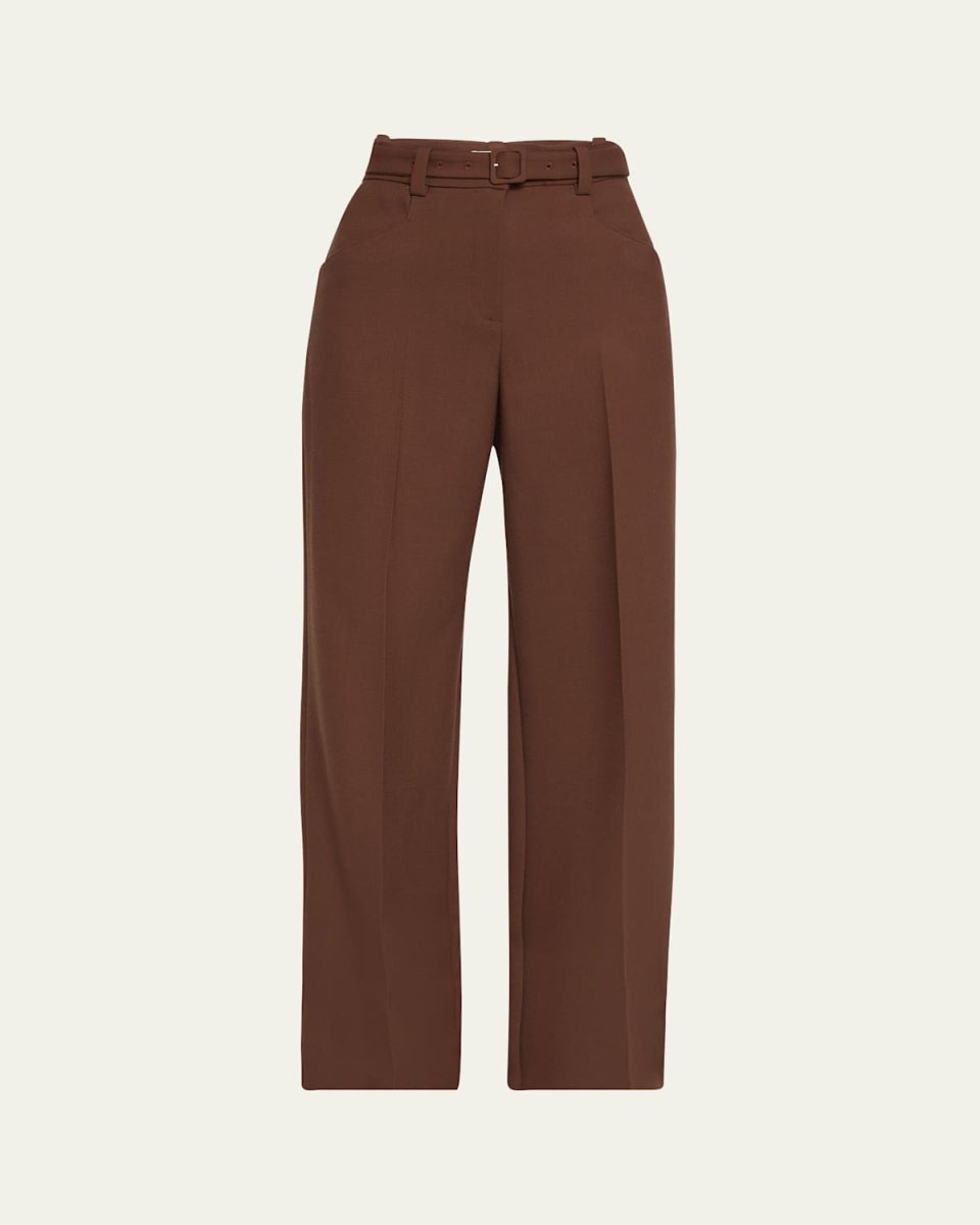 Norman Oversized Self-Tie Wool Pants